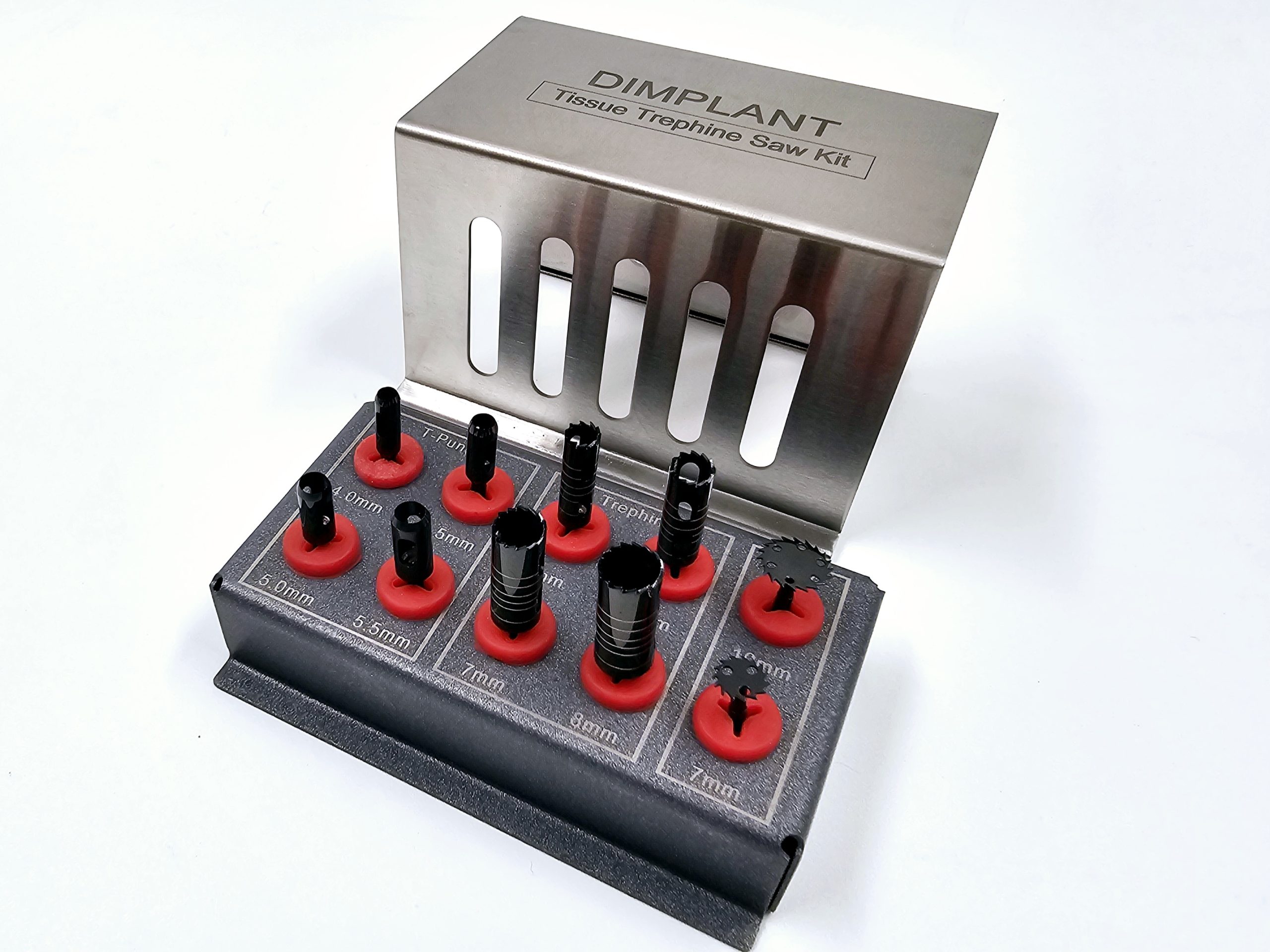 کیت تیشو پانچ - ترفاین - اره دیمپلنت | DIMPLANT tissue punch - trephine - saw disk kit