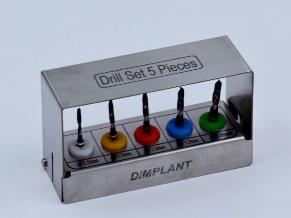 کیت دریل 5تایی ایمپلنت دیمپلنت | DIMPLANT Drill set of 5
